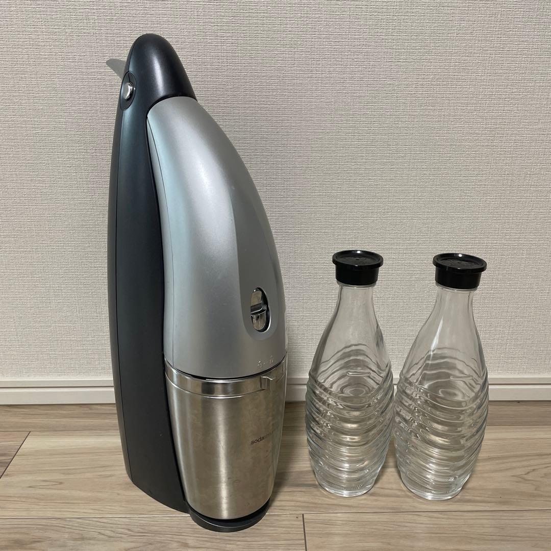 ソーダストリーム　ペンギン型炭酸水メーカー ガラスボトル2本付き