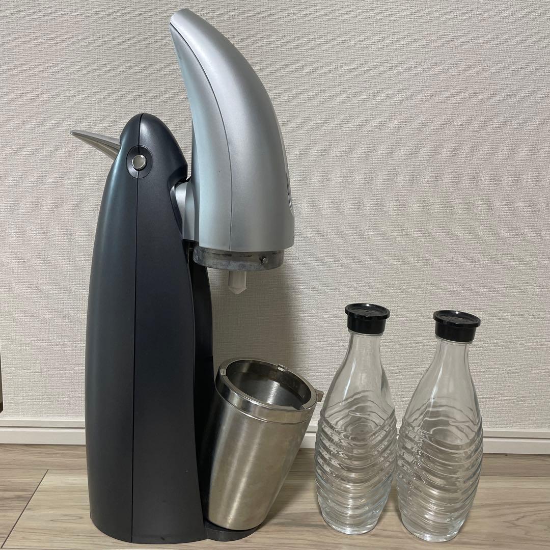 ソーダストリーム　ペンギン型炭酸水メーカー ガラスボトル2本付き