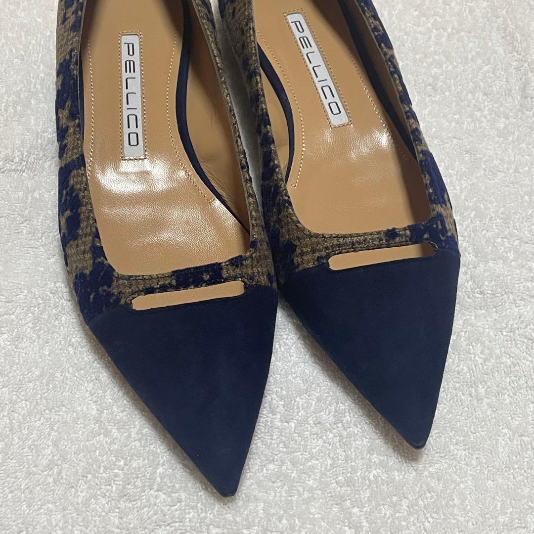 PELLICO ペリーコパンプス　ＡＮＩＭＡ　NAVY／38.5
