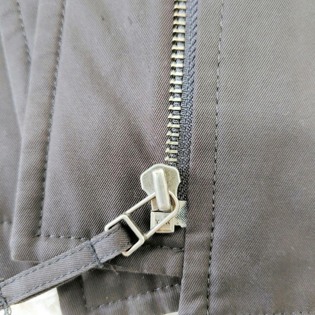 【大きいサイズ】23区　モッズコート　黒　フォックスファー　48