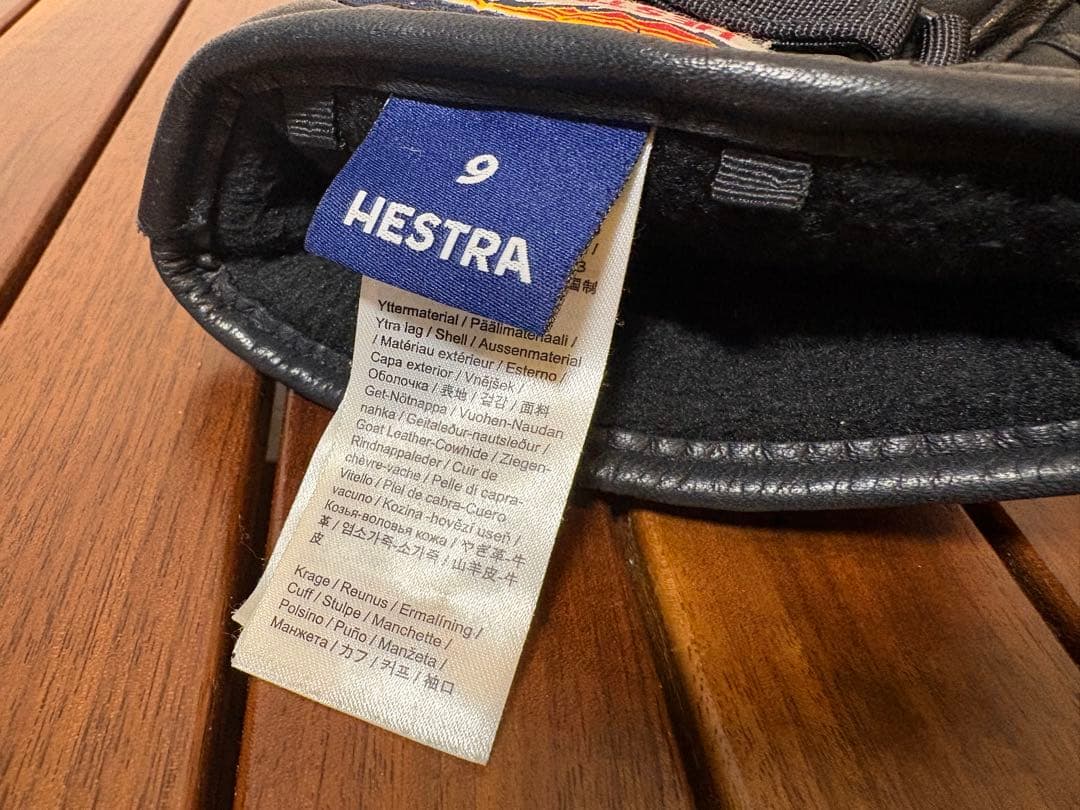 【Hestra】3-FINGER GTX FULL LEATHER サイズ9