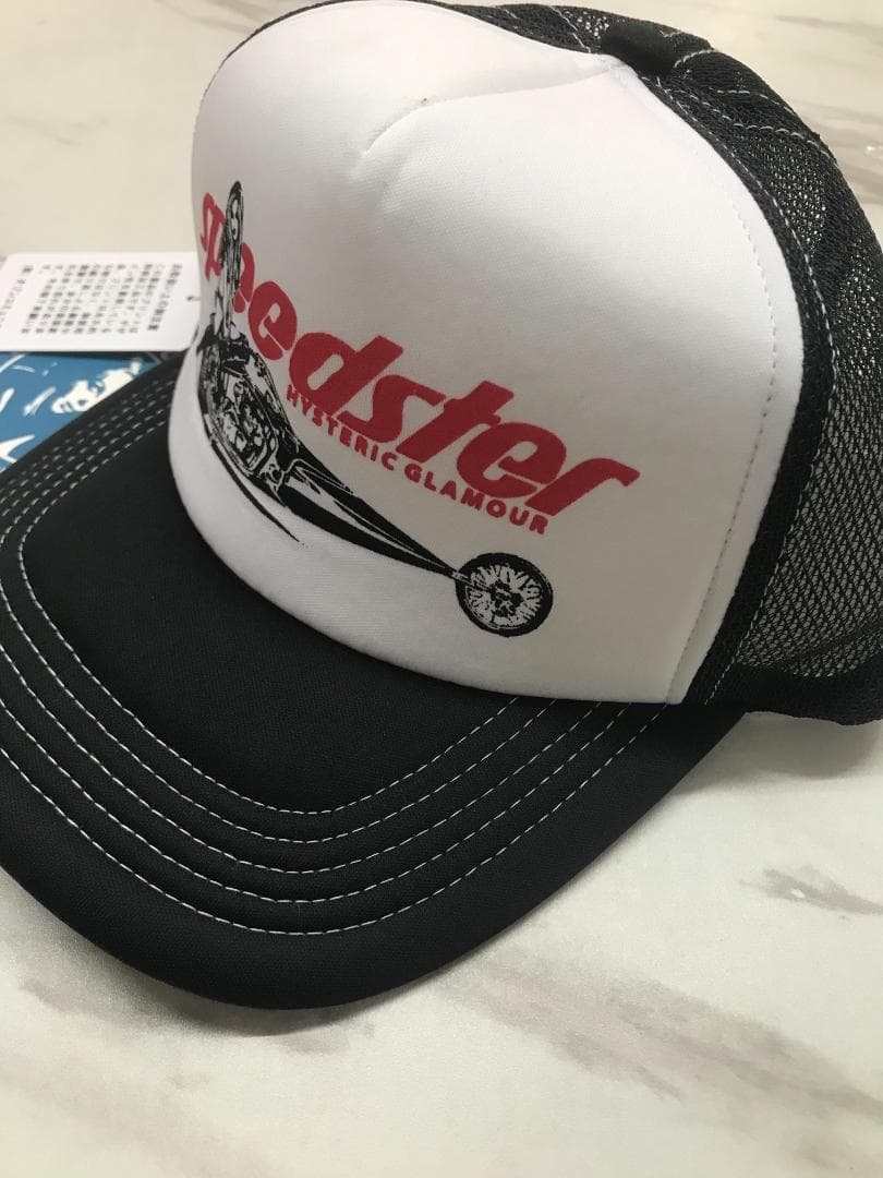 ヒステリックグラマー　スピードスター　メッシュキャップ　黒　キャップ 3