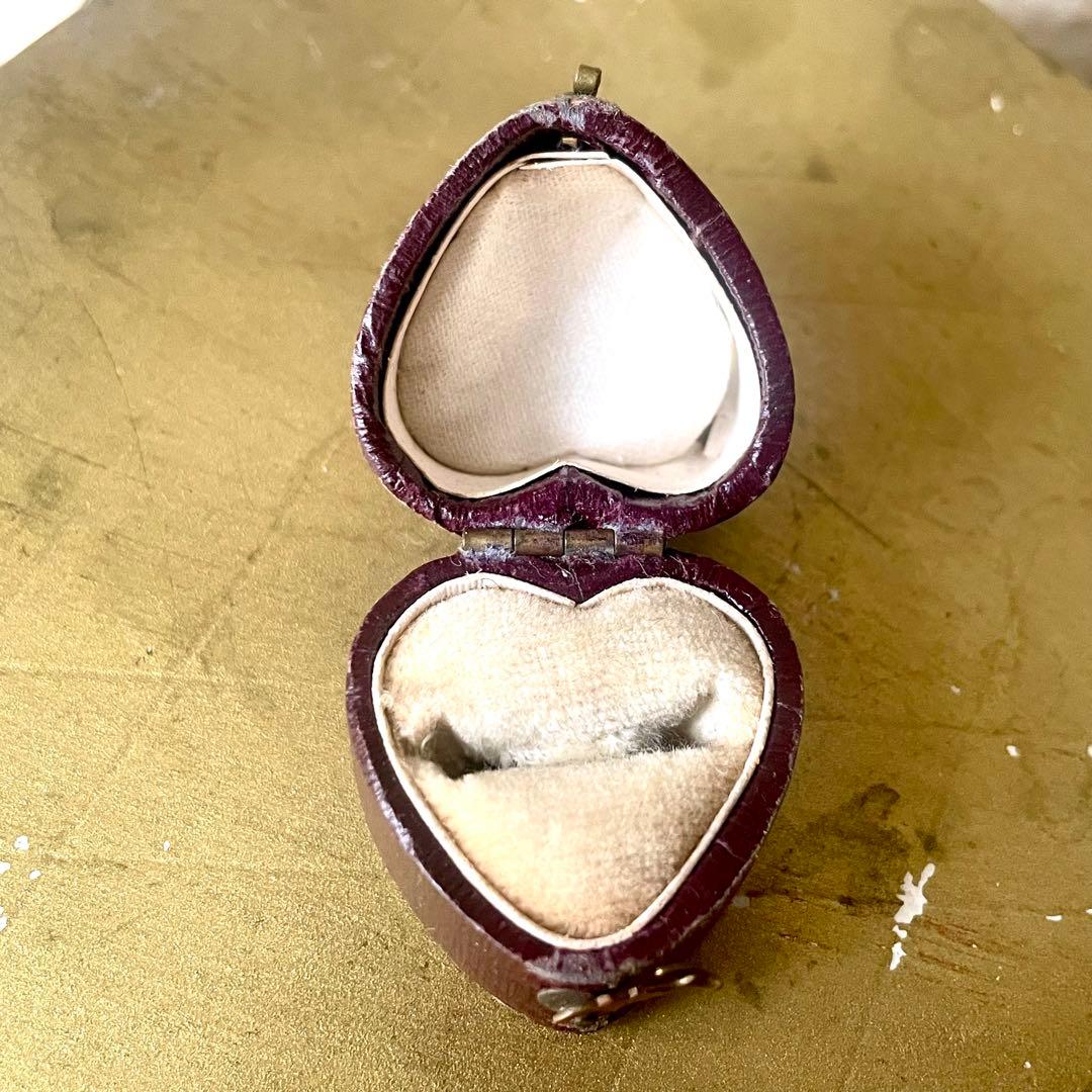 ハート型リング用ジュエリーボックス　アクセサリーケース　指輪フランスアンティーク