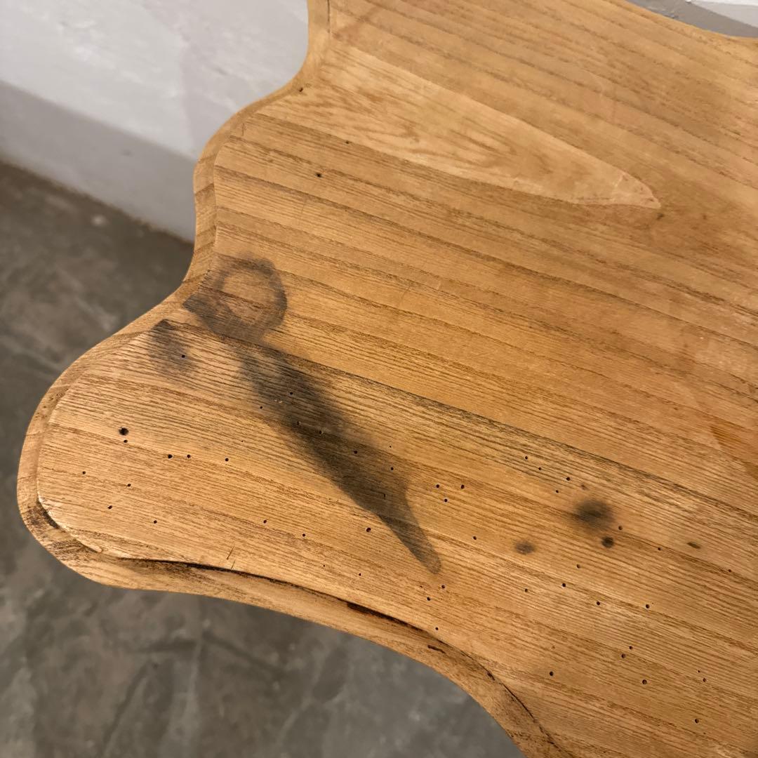 ヴィンテージ　木製サイドテーブル　剥離