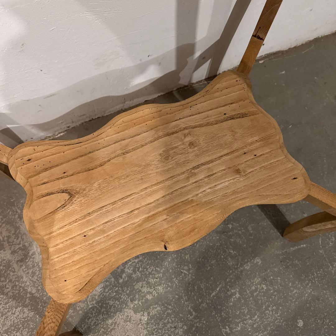 ヴィンテージ　木製サイドテーブル　剥離