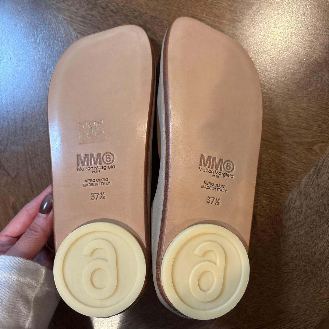 【新品・未使用品】MM6 ベージュ フラットシューズ