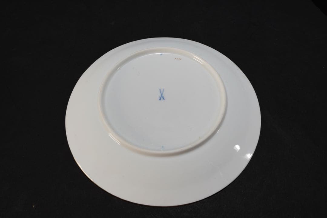 マイセン　グランツゴールド　Xフォーム　プレート　20cm