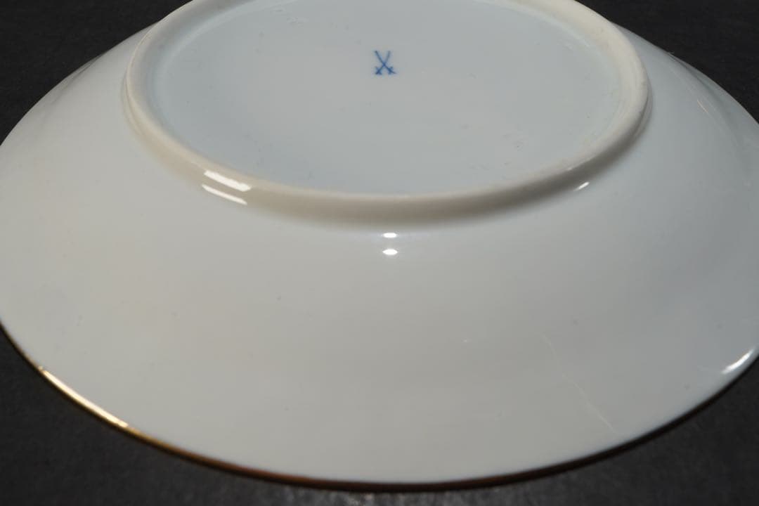 マイセン　グランツゴールド　Xフォーム　プレート　20cm