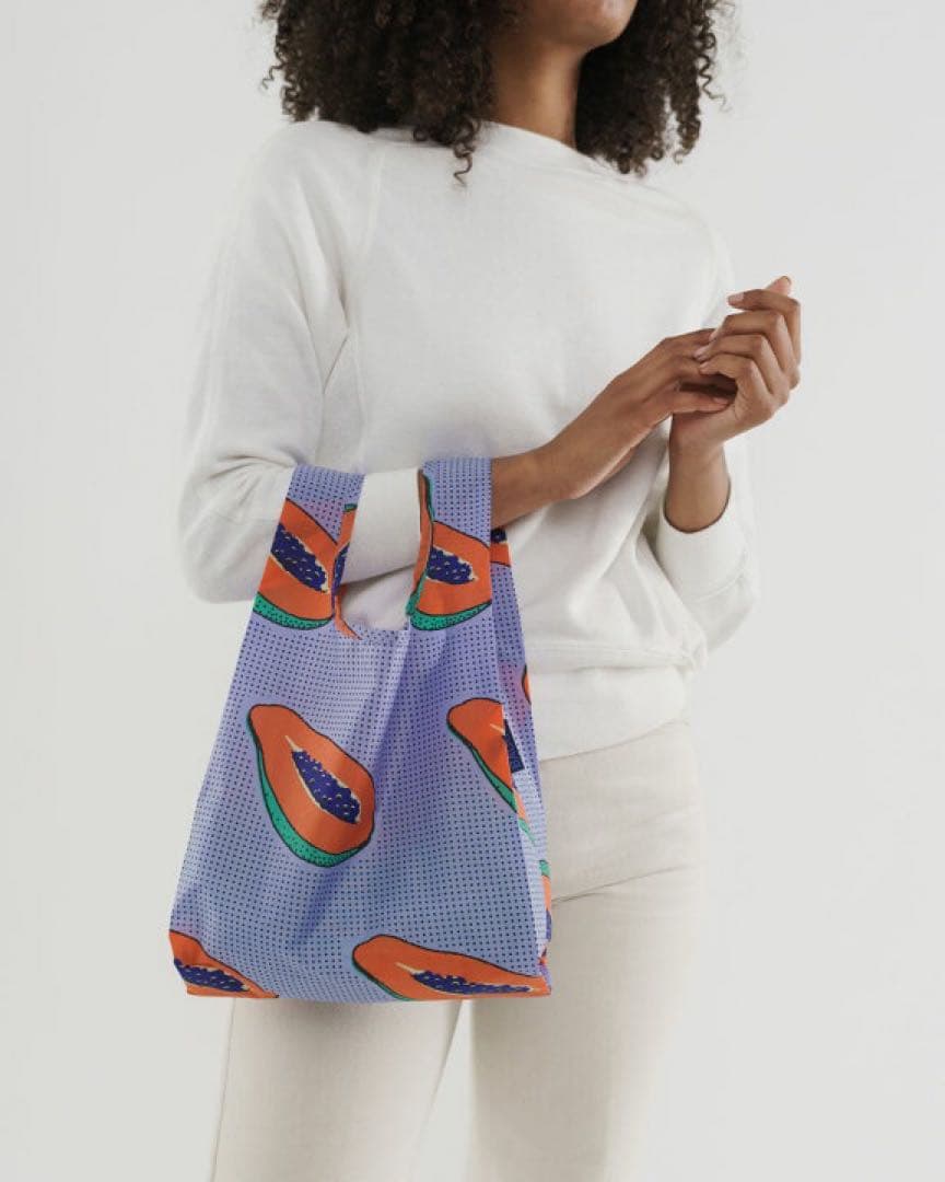 BAGGU レインボーカウ　standard パパイヤ　baby エコバッグ