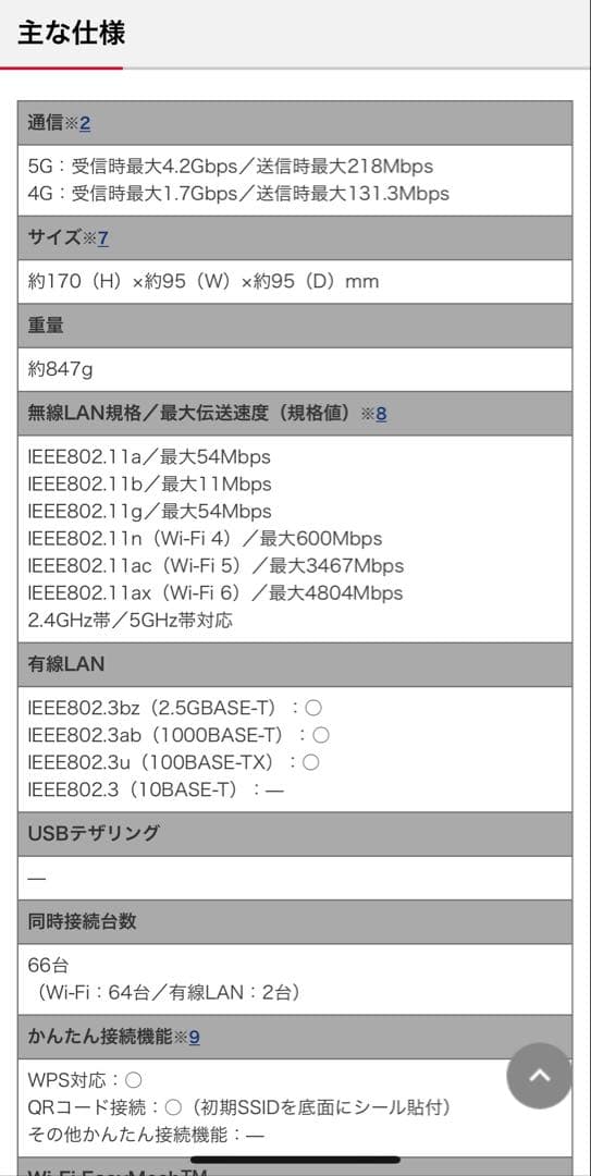 【送料込み】docomo HR02 ホームルーター 5G/4G対応