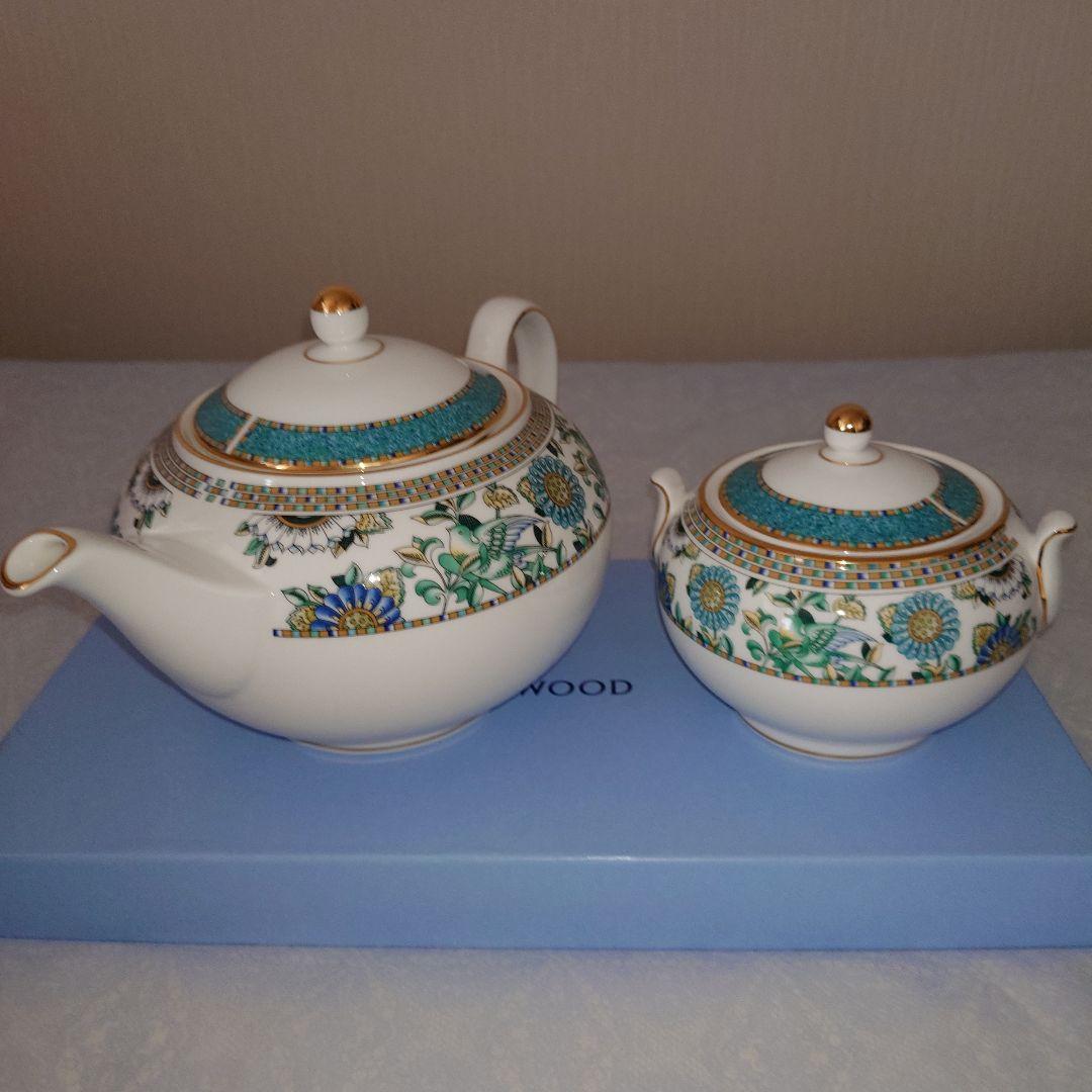 　バビロン　カップ＆ソーサー2客、ポット、シュガーポットセット