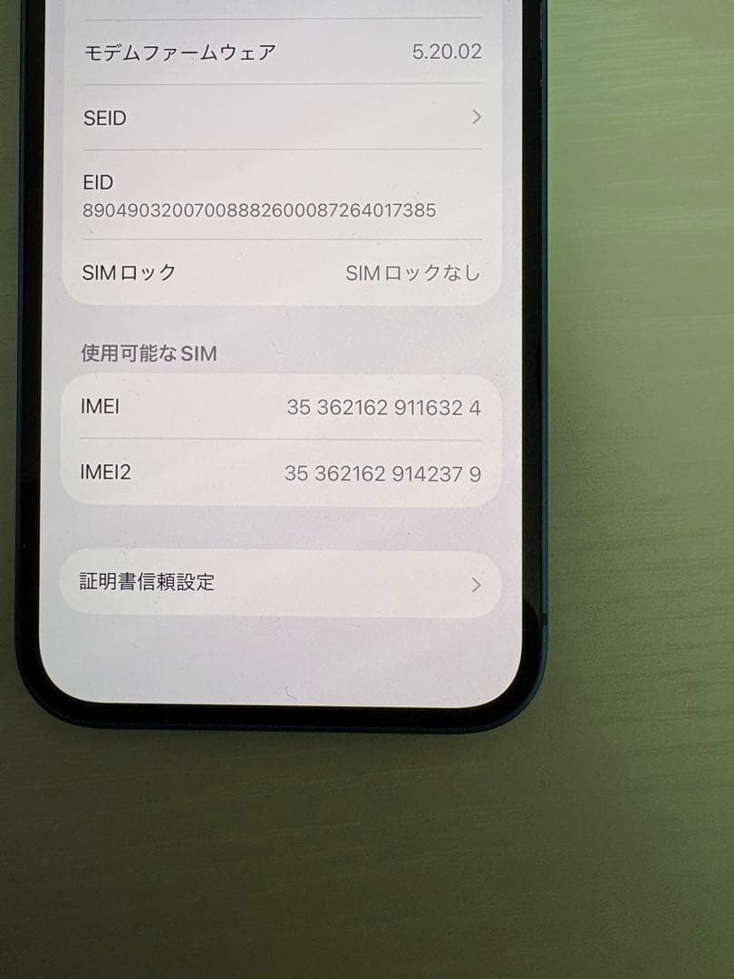 Apple iPhone 13 ブルー　SIMフリー　256G
