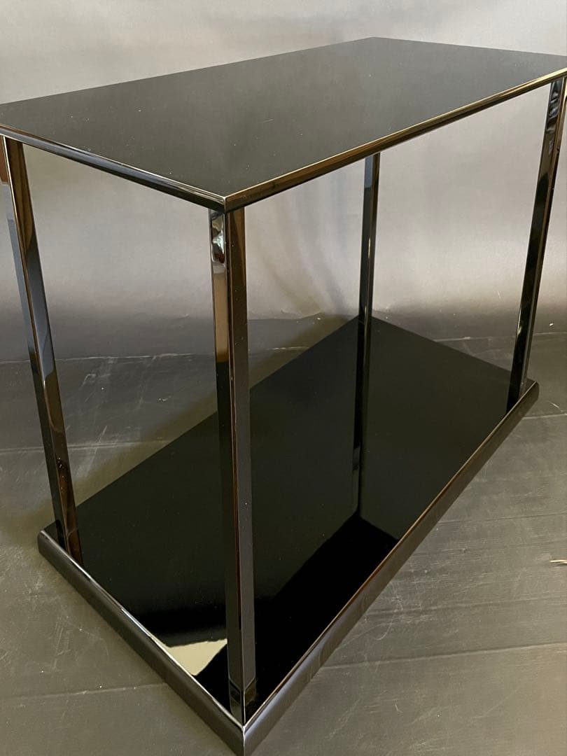 割引‼️【超美品】「母」 茶平 一斎 真台子 真塗 台子 共箱 黄布 (26F②)