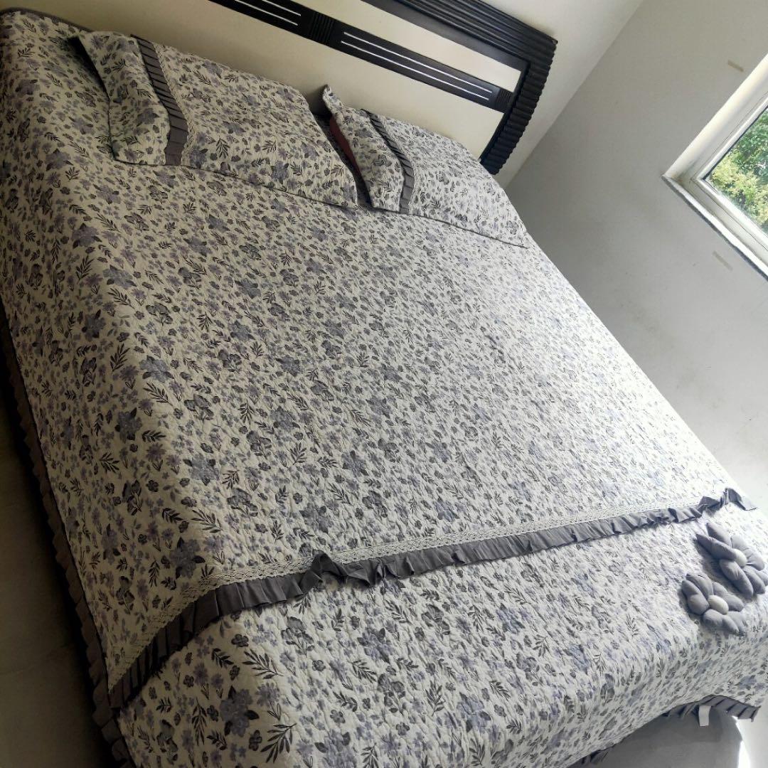 キルトベッドカバー3点セット綿マルチカバー キルティング LYHB