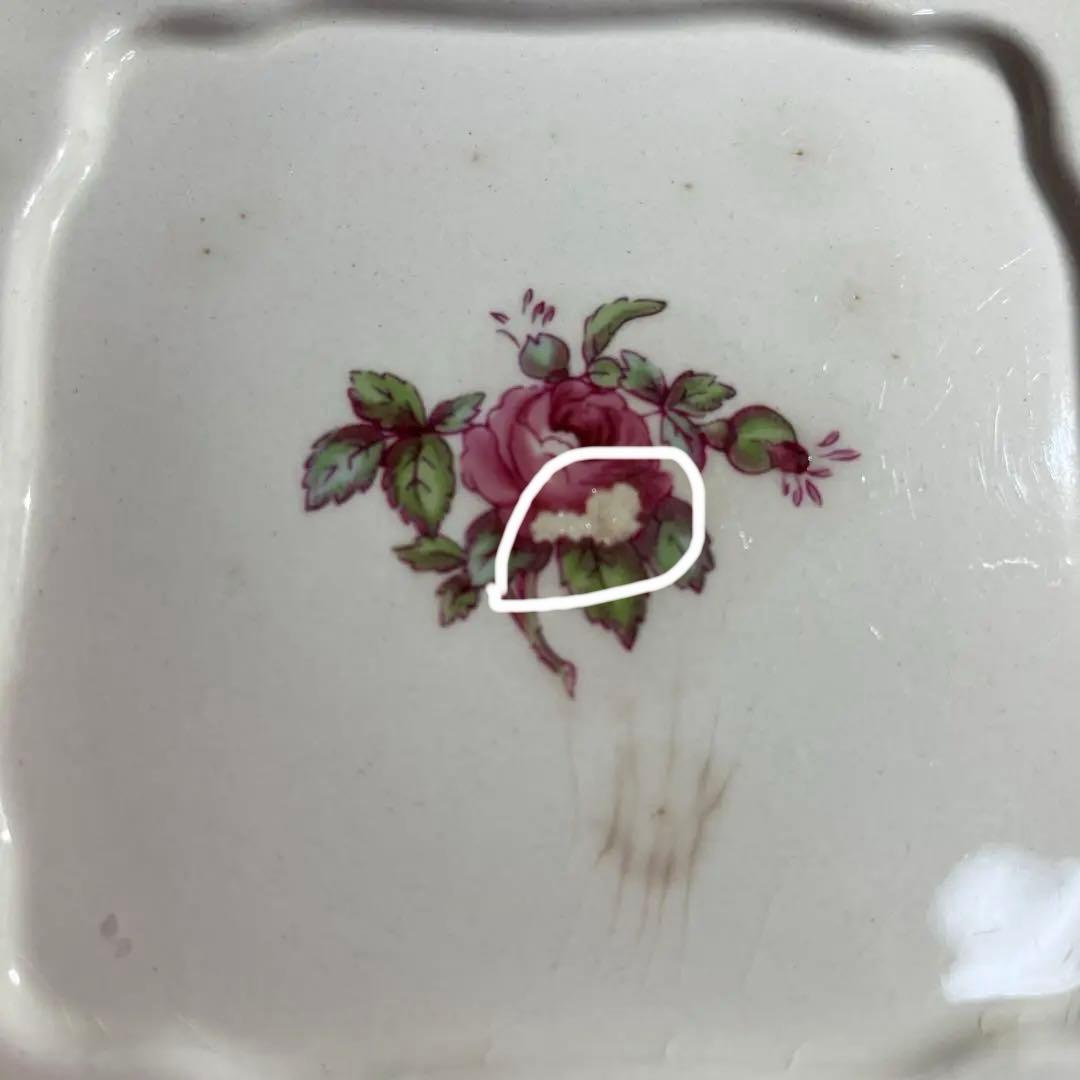 【アンティーク】スポード ビリングスレイローズ バターケース レア 訳あり