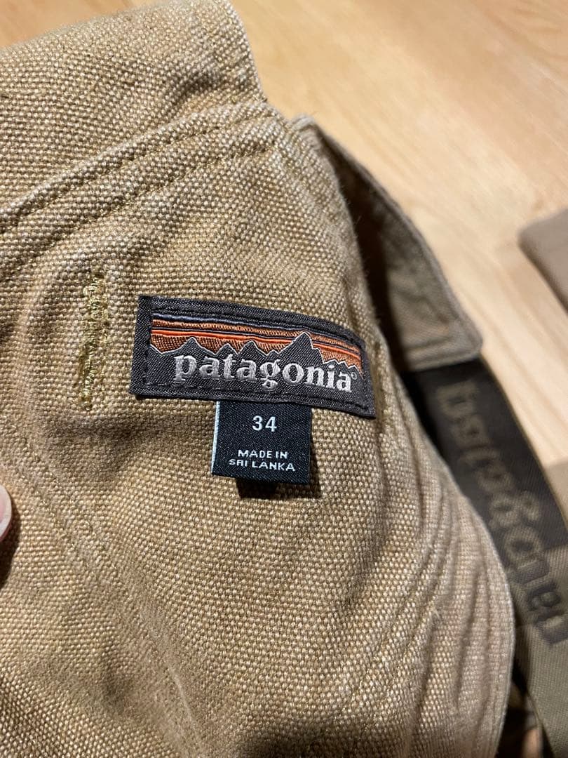 パタゴニア ヘンプ ブラウンオーバーオール・つなぎ 34 ヘンプ