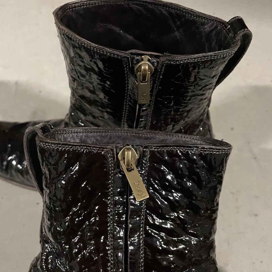 わかりゃうさん専用 サンローランリヴゴーシュ オーストリッチ ジョニーブーツ