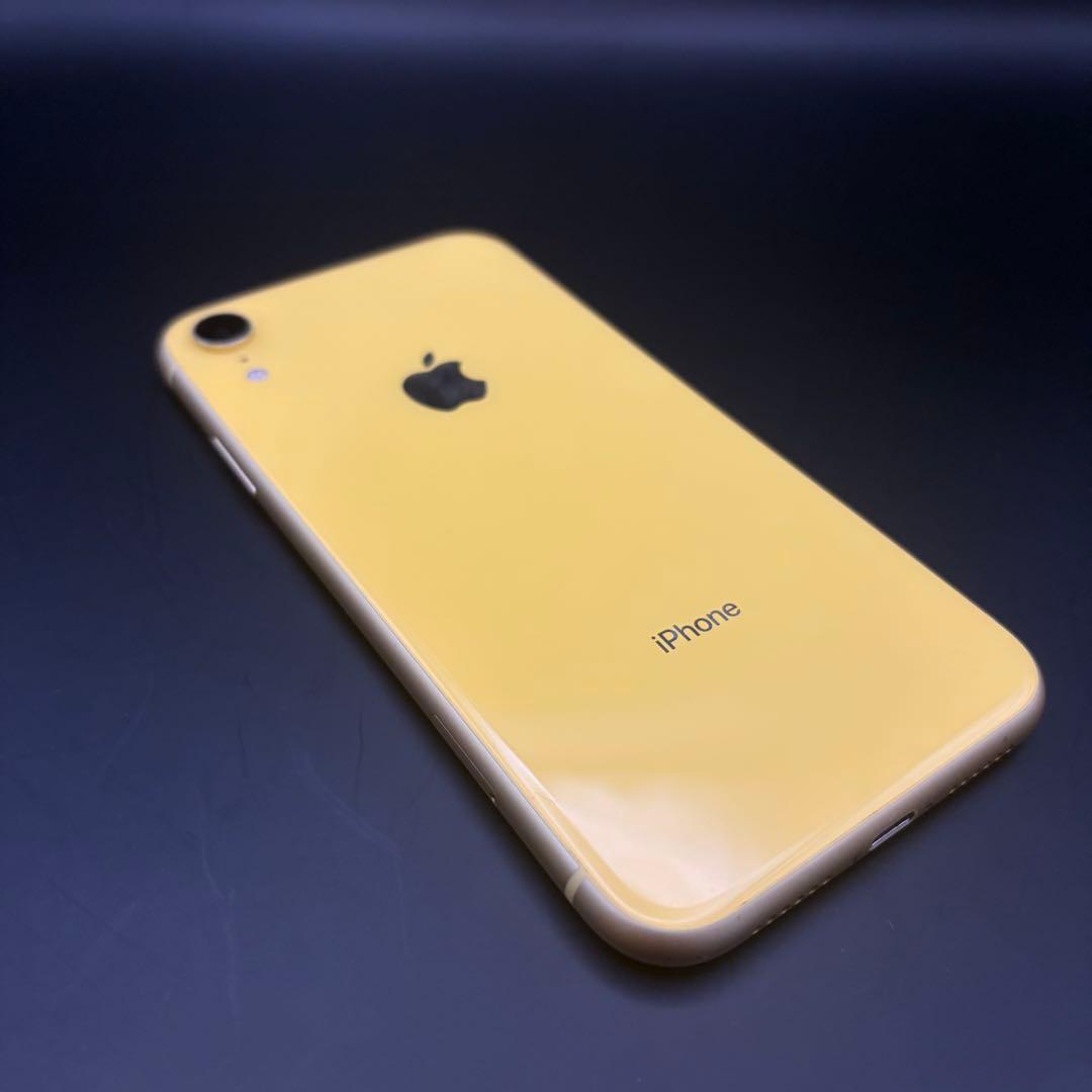 【バイブ不良】 iPhone XR 128GB イエロー ネックストラップ 箱