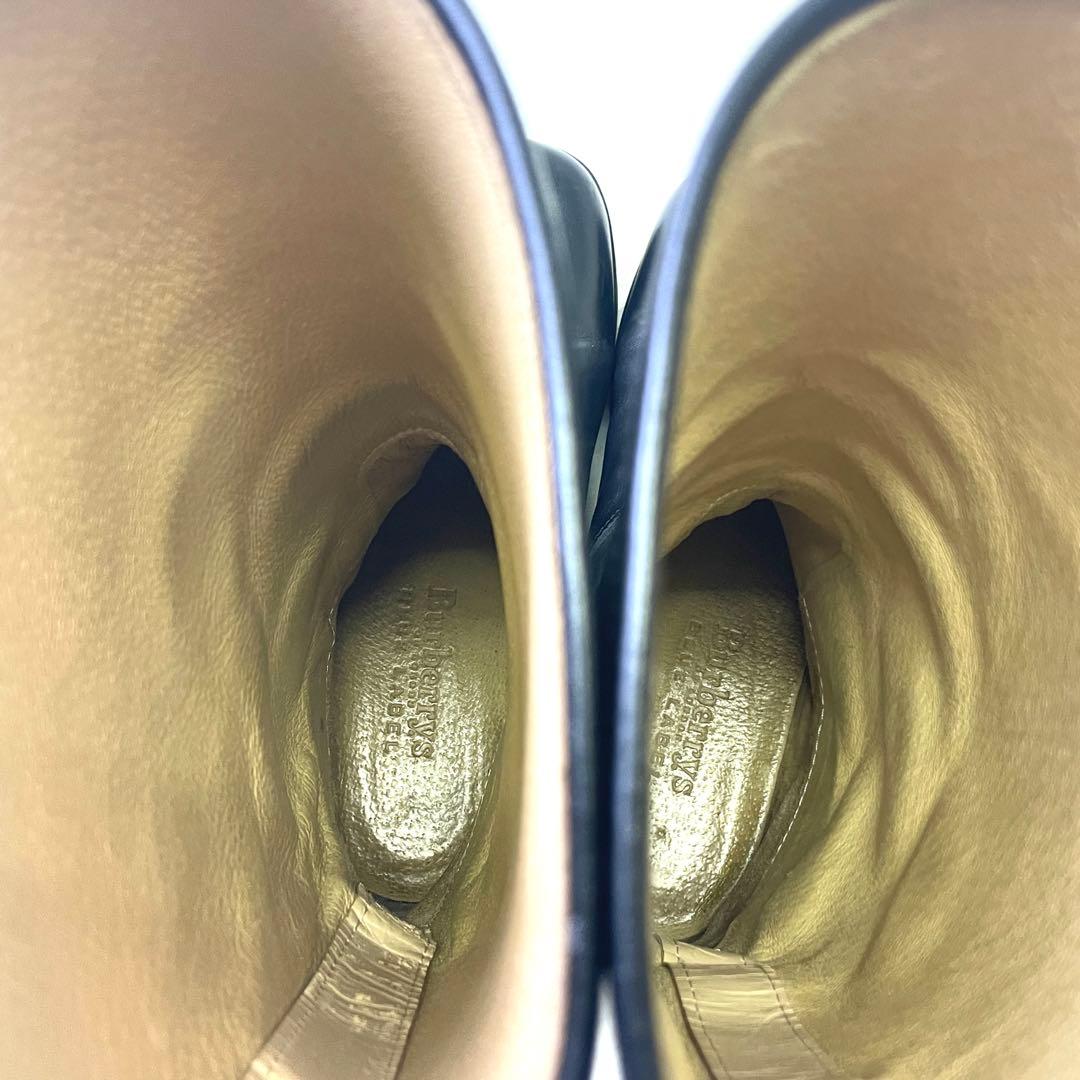 バーバリー【24】 BURBERRY ジョッキーブーツ/レザー✨ラウンドトゥ