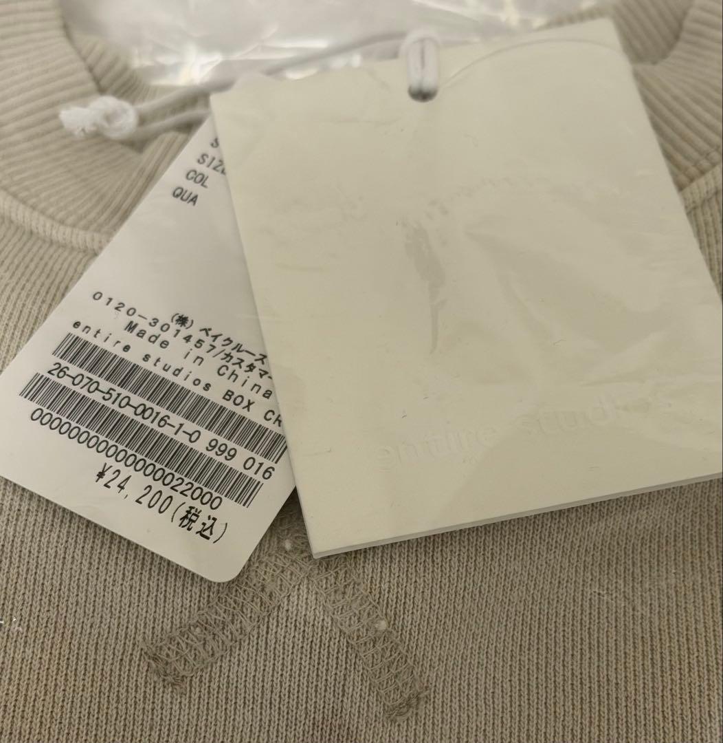 【ENTIRE STUDIOS 】 BOX CREW SWEAT