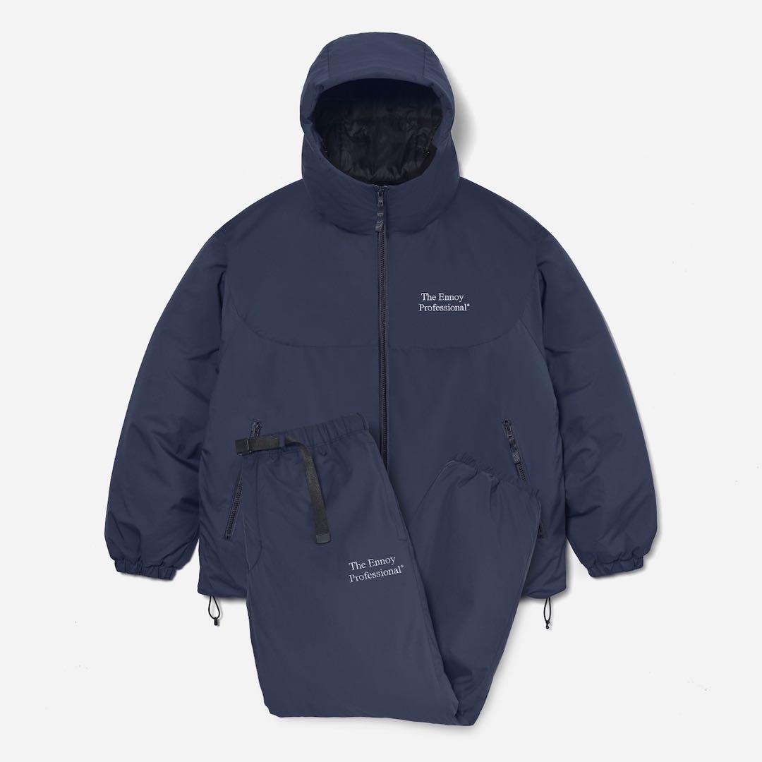 ENNOYとスタイリスト私物 PADDED NYLON SET UP NAVY