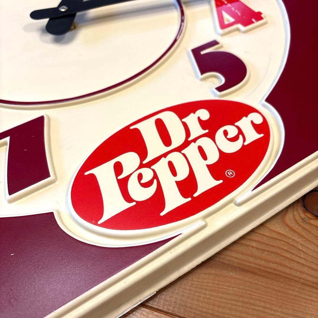 70年代　ドクターペッパー　旧ロゴ　ウオールクロック　時計　看板