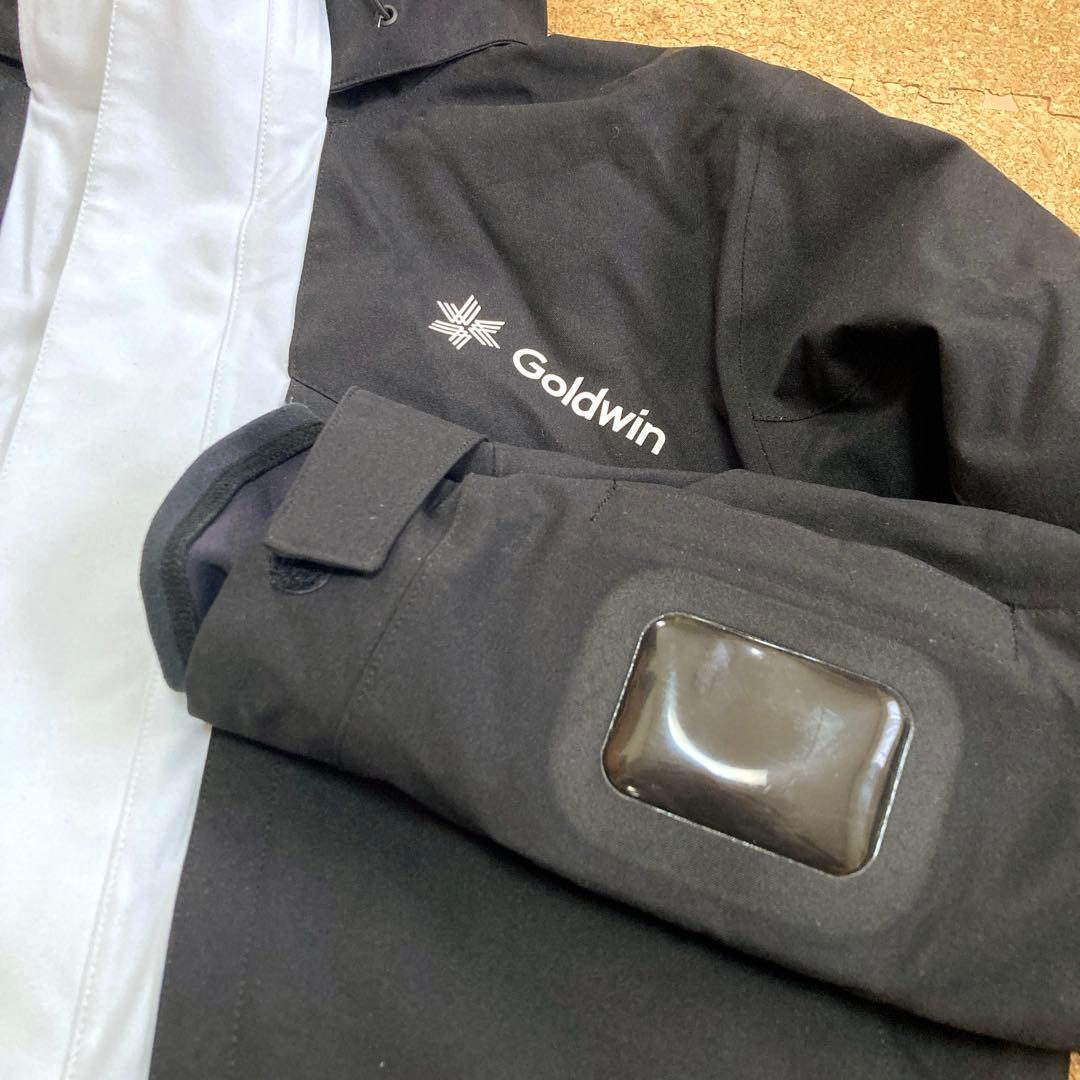 【美品】ゴールドウィンGOLDWINスキーウェア スキー ジャケットMメンズ黒白
