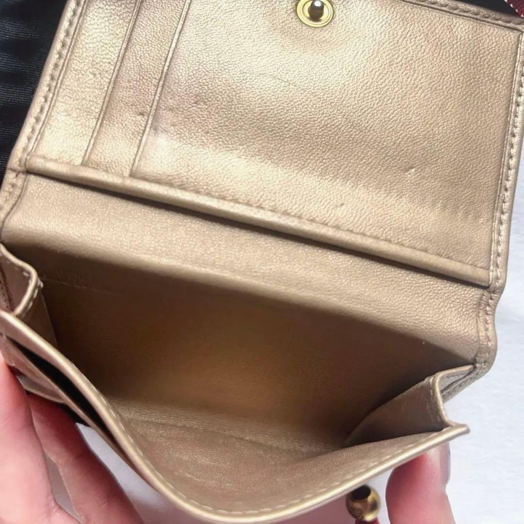 LOEWE アナグラム カードケース 名刺入れ レザー Madrid ゴールド