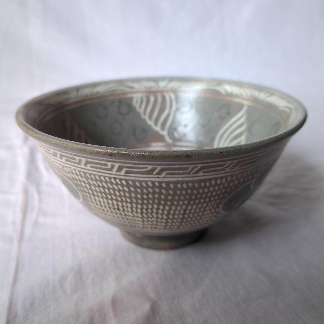 三島茶盌　駕洛窯　楽山