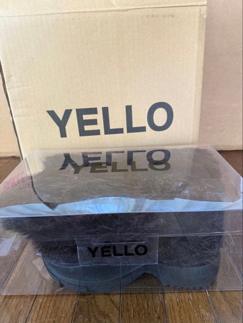 完売品　YELLO ファーブーツ 黒　M