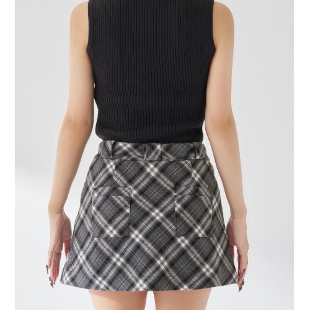 Darich ドッキングミドルウエストミニワンピ　ブラック　タグ付き