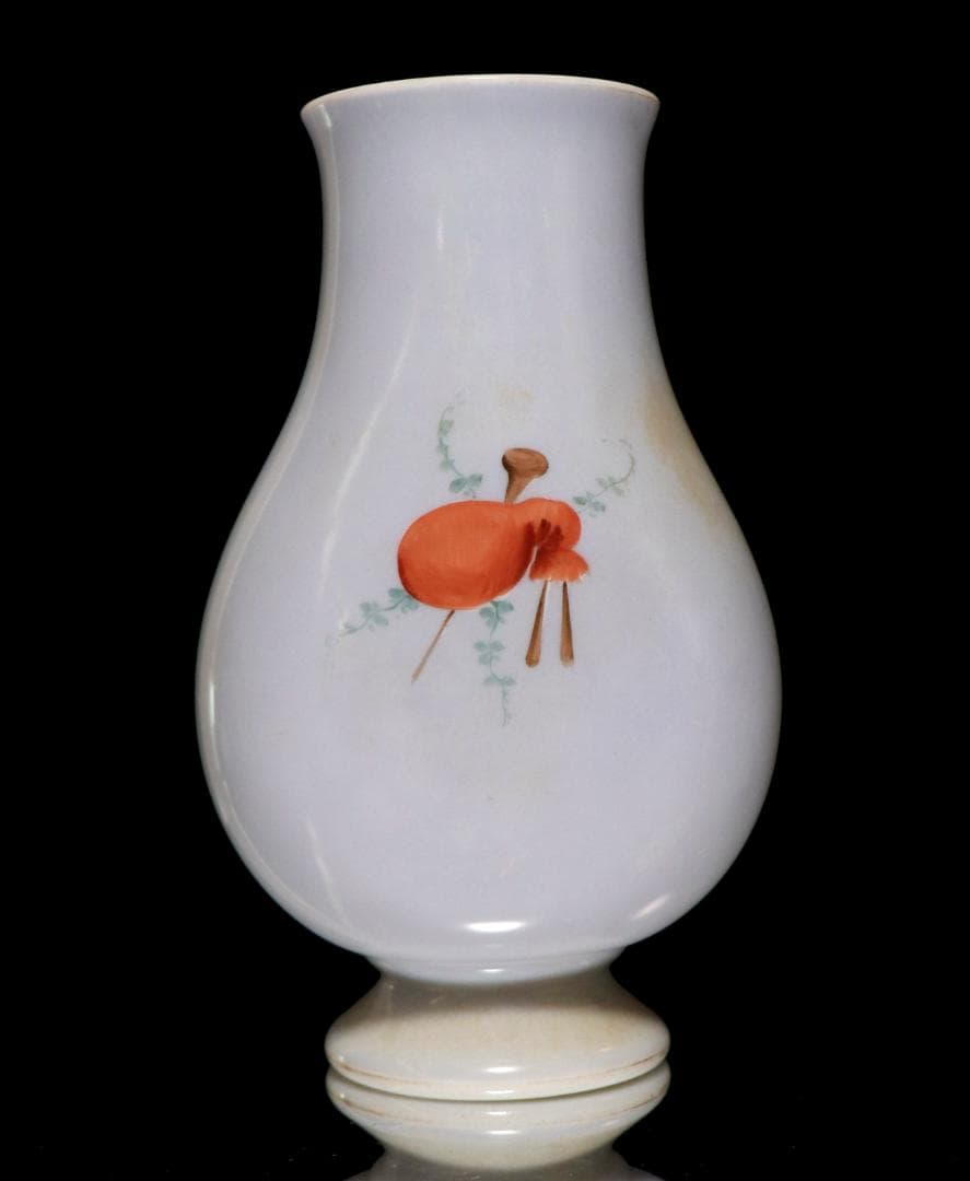 オールド・バカラ 博物館級 大型 オパーリンクリスタル製 手彩色子供図飾壷 花瓶