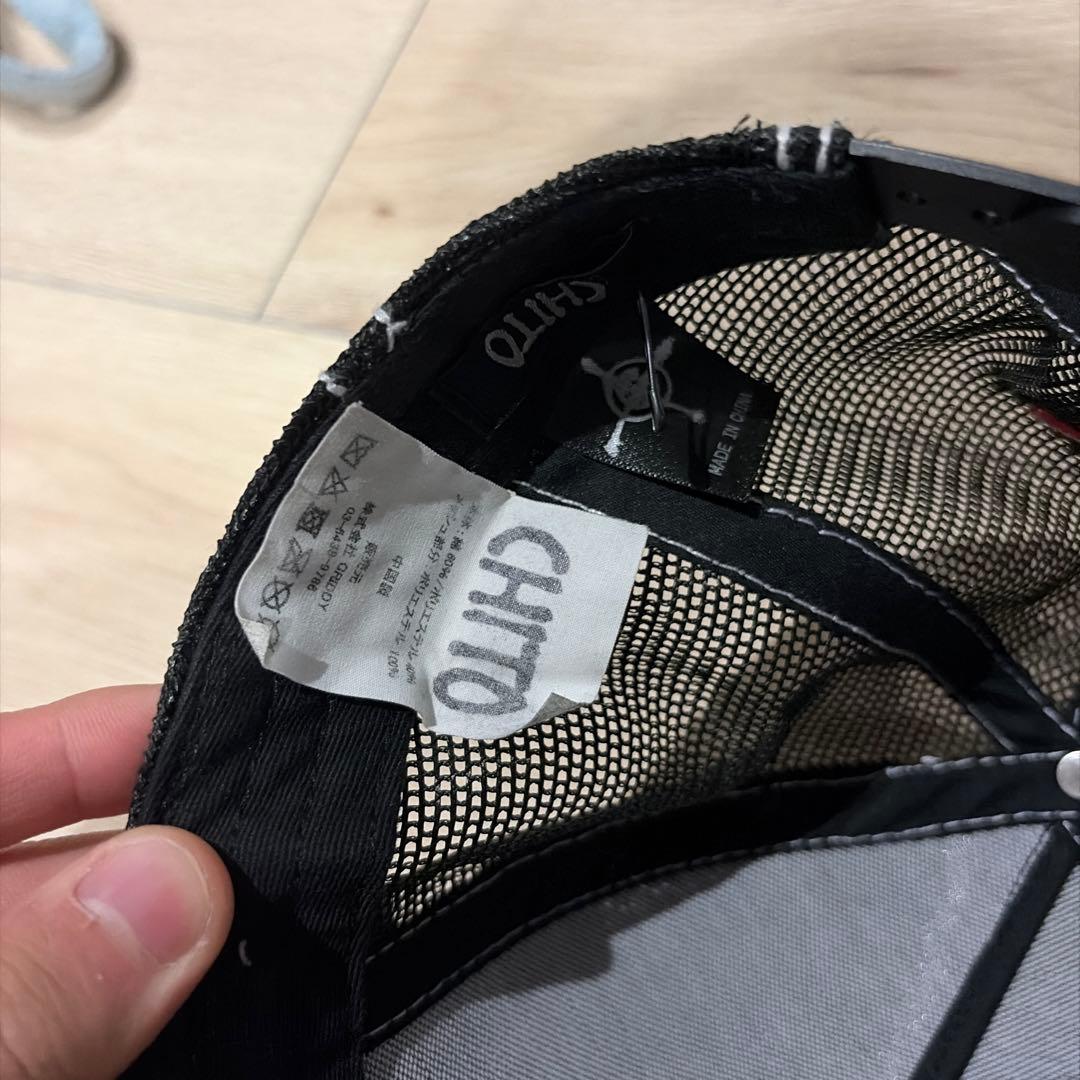 鷲刺繍 カモフラージュ トラッカーキャップ chito