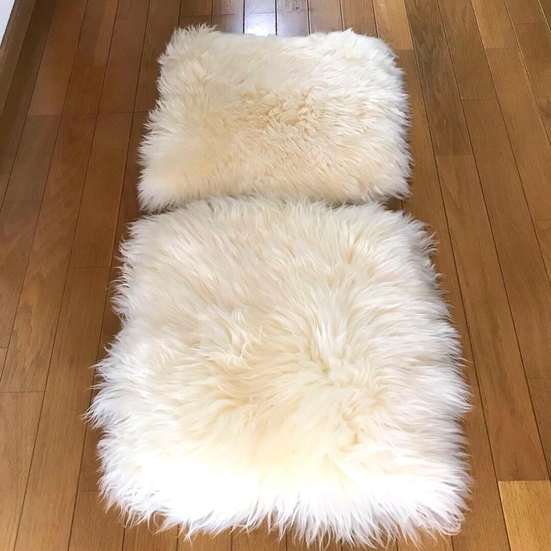 ムートン￼ 座布団￼ ￼￼ クッション￼ 2枚セット