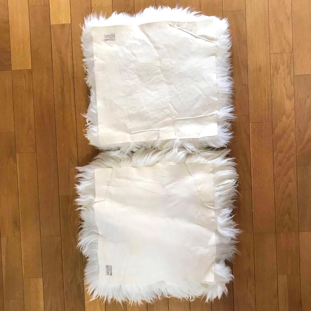 ムートン￼ 座布団￼ ￼￼ クッション￼ 2枚セット