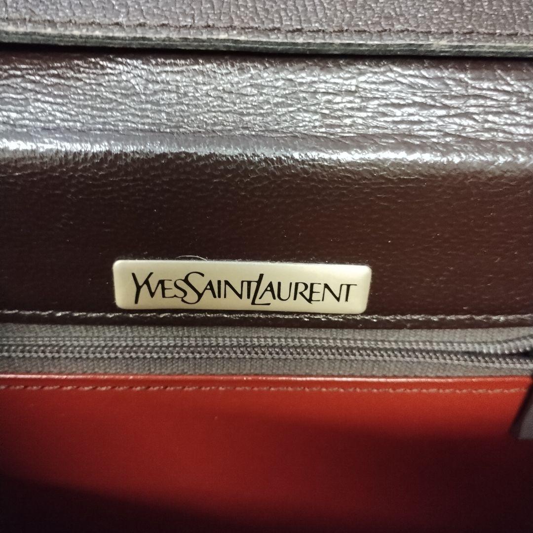 Yves Saint Laurent ダークブラウン ショルダーバッグ