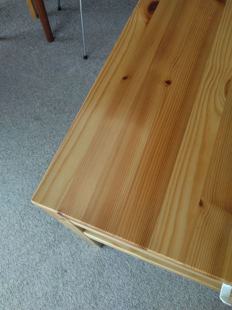 MUJI/無印良品 パイン材デスク86cm引出し付/ワークテーブル/学習机