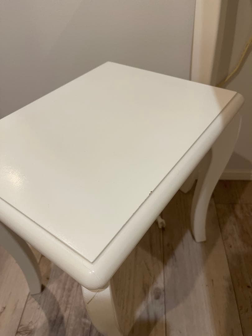 姫系ドレッサー 化粧台 椅子付き ホワイト 白 エステサロン アンティーク