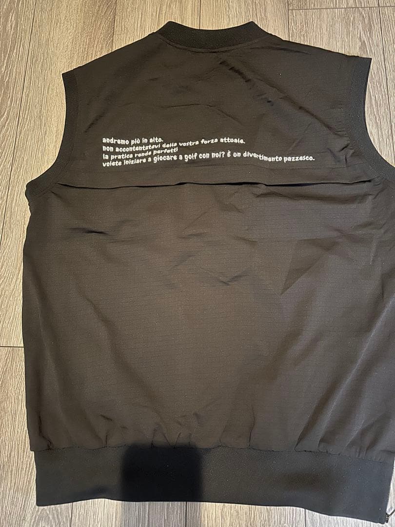 antiqua ゴルフ ノースリーブ ベスト 黒