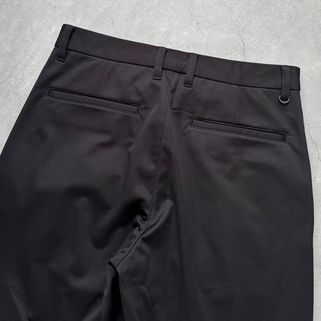 【美品】nano universe GOLF 防風裏フリース1タックパンツ 黒L