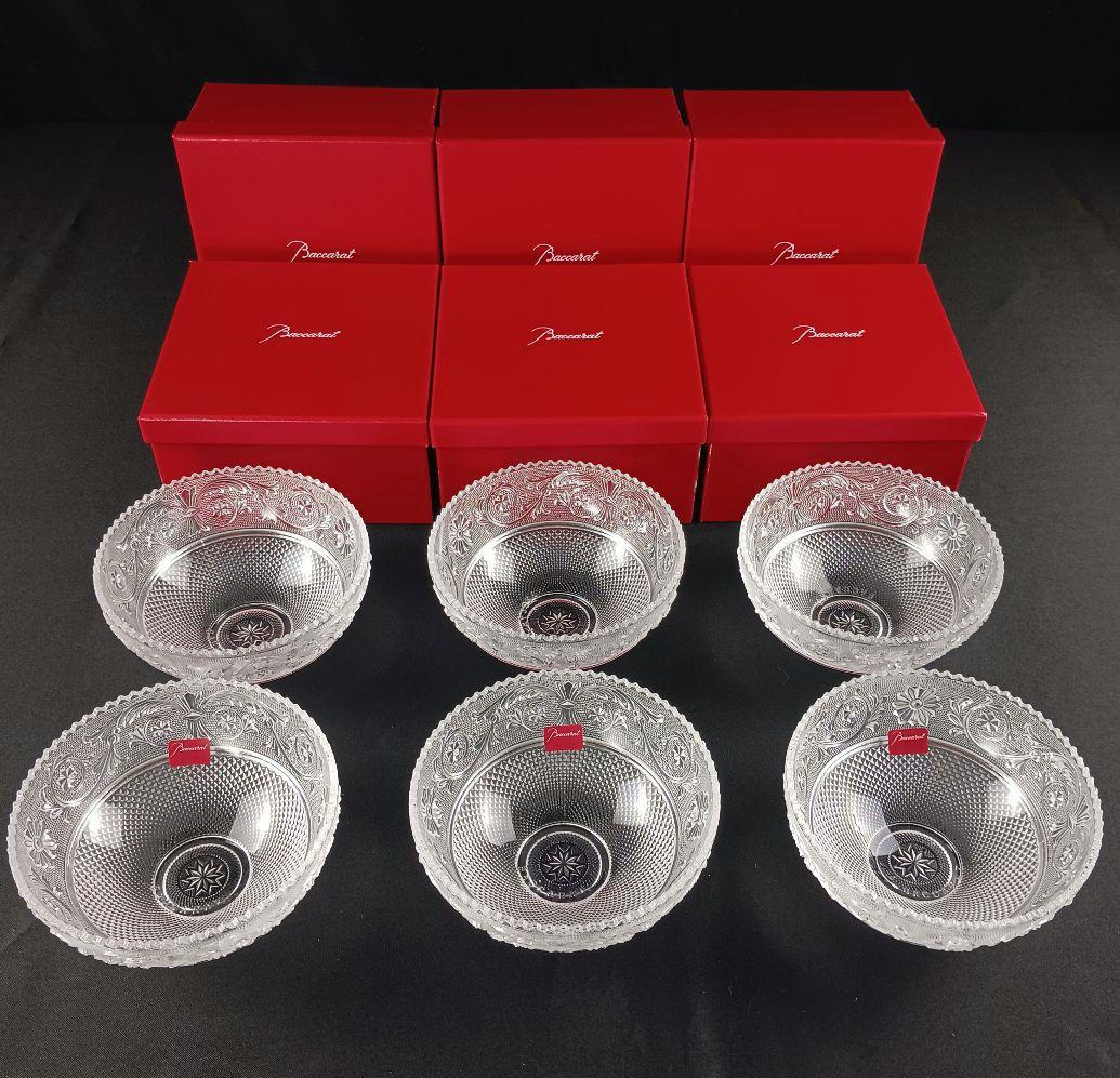 Y3105 バカラ アラベスク スモールボウル 6客セット 箱付　　ten