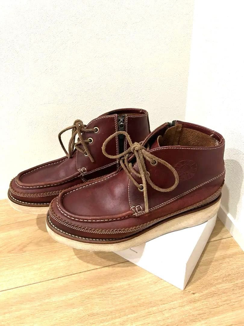 「定価2.5万円」J&W DAWSON 8639 モカシンブーツ　ダークブラウン