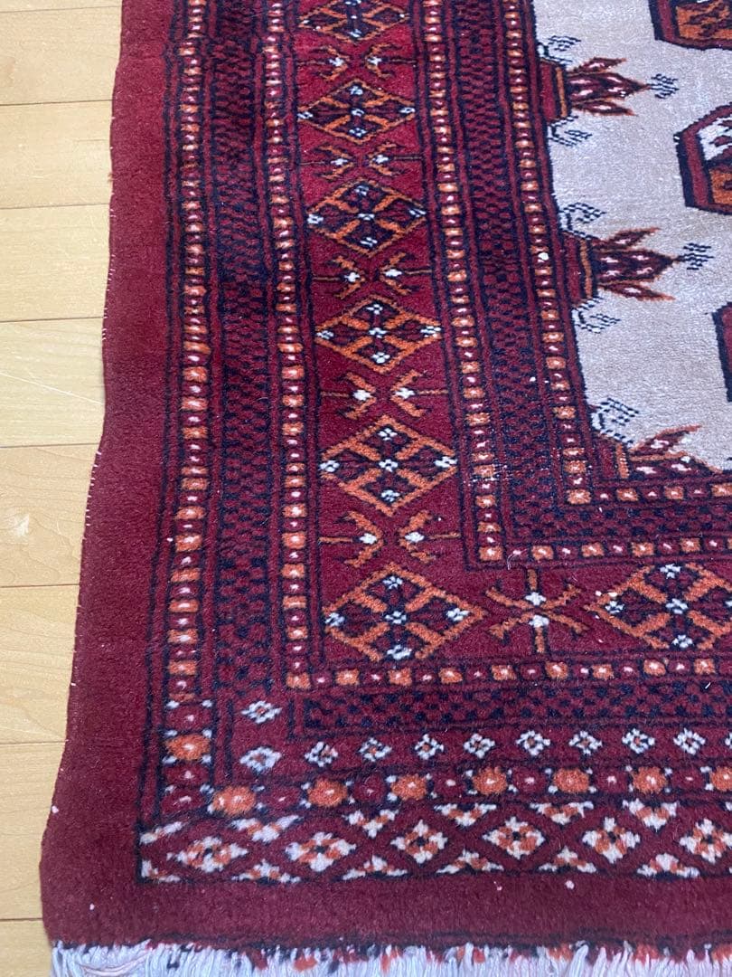 トライバルラグ　ヴィンテージラグ　ペルシャ絨毯　124cm×78cm