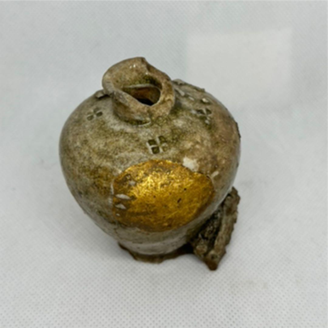 【お値下げ】骨董　古瀬戸　小壺　瓶子（直しあり）