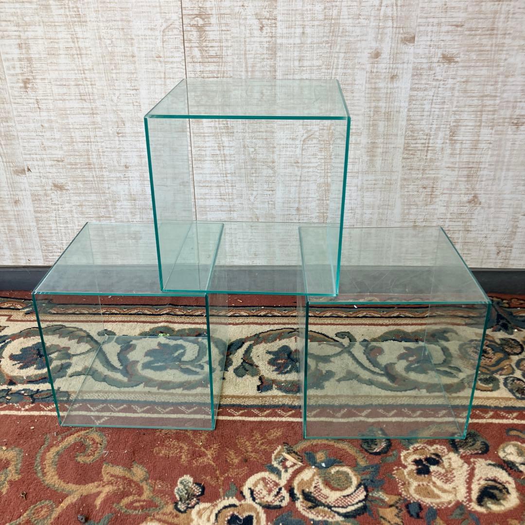 立方体収納 アクリルショーケース 3点セット 飾り棚 ディスプレイラック