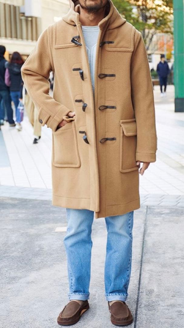 yuz　未使用INVERTEREインバーティア　ダッフルコートキャメル36