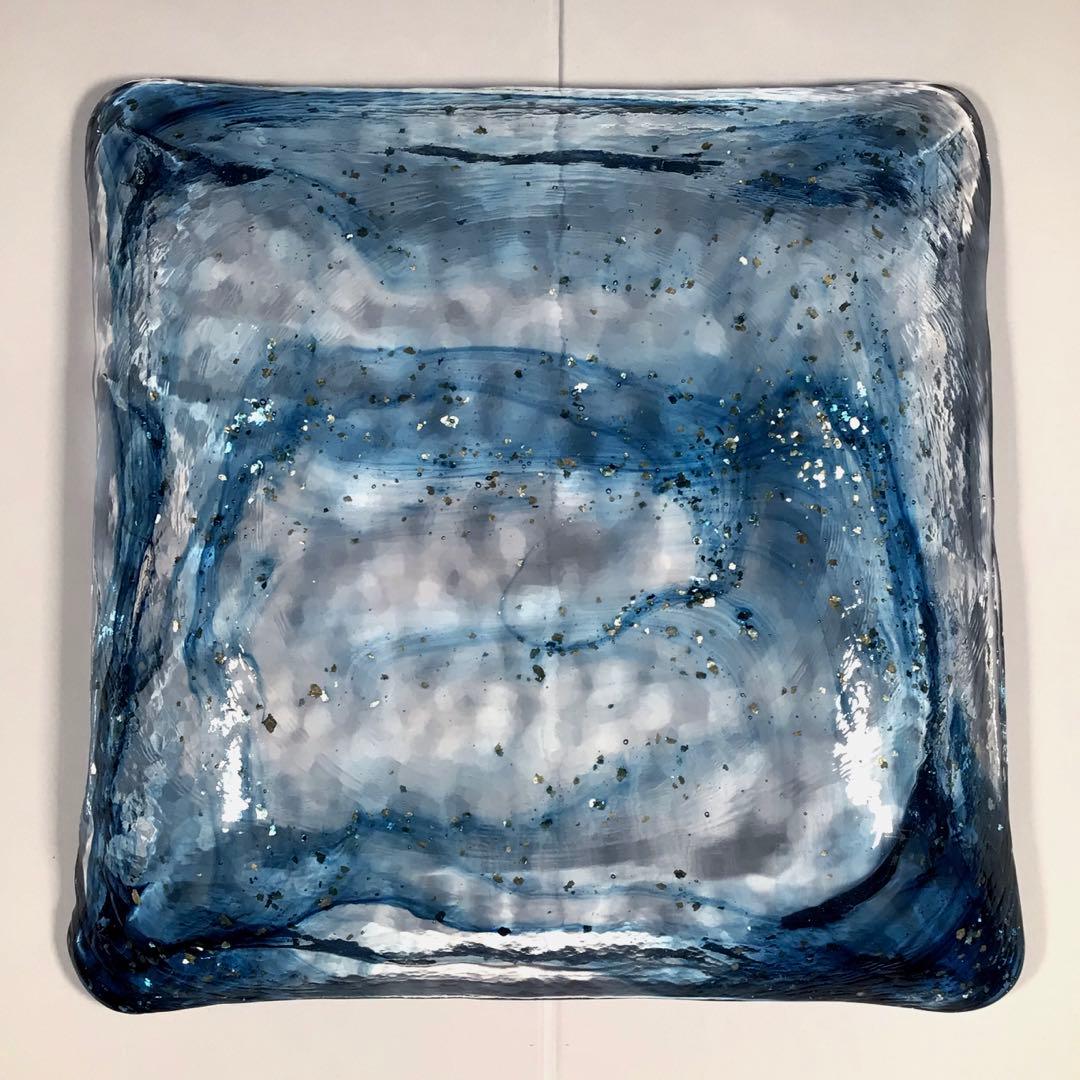 田中常男　ガラス　『義山菓子器』　大皿