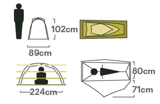 最終値引【使用1回美品】NEMODragonflyBikepack OSMO1P