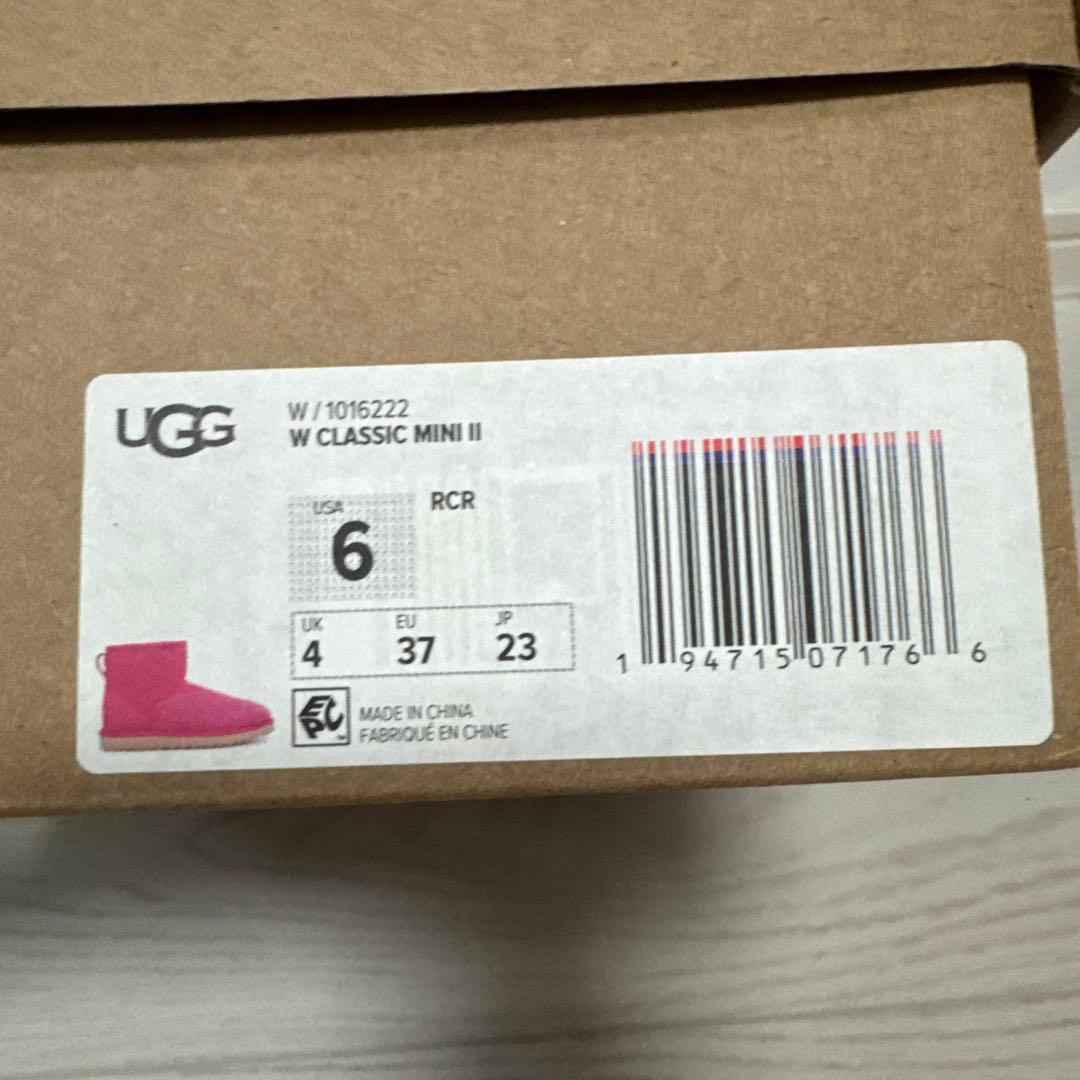 UGG W CLASSIC MINI II　ROCKROSEピンク【新品未使用】
