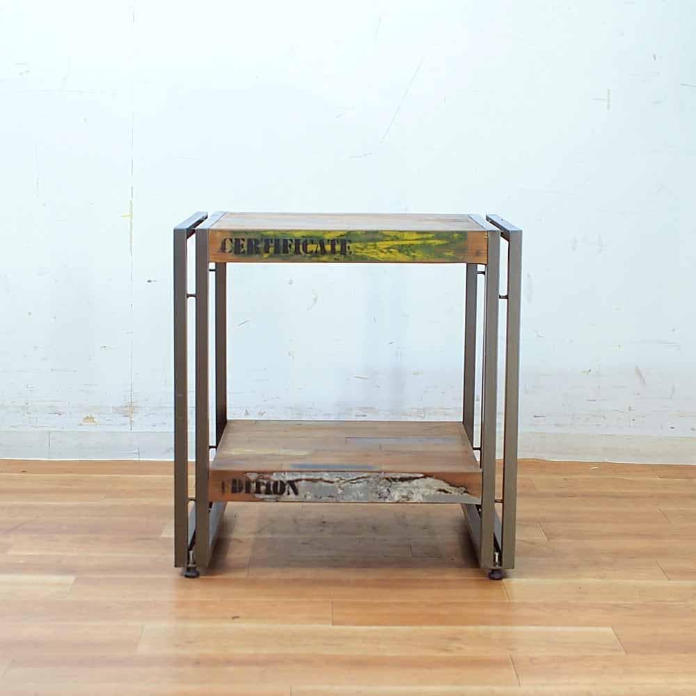 d-Bodhi インダストリアル サイドテーブル 古材×アイアン ディーボディ